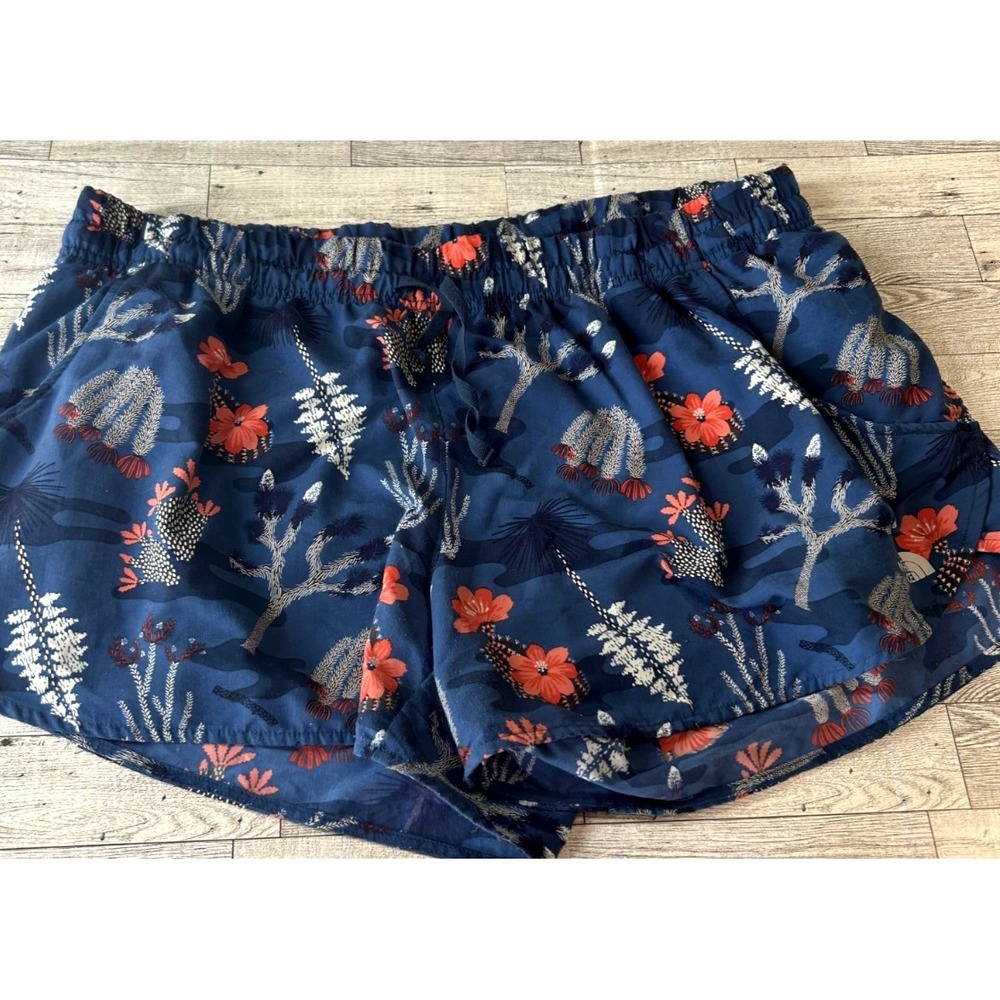 THE NORTH FACE TNF W's Class V Shorts Blue Wing Teal Joshua Tree Print XXL